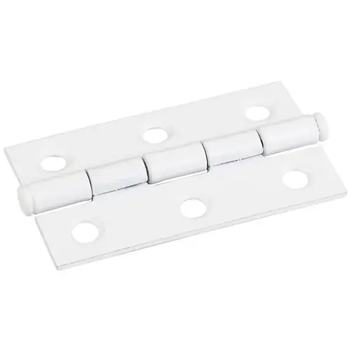 Bright White 2-1/2" x 1-1/2" Single Half Swaged Butt Hinge - pack of 100 Bright White 2-1/2" x 1-1/2" Single Half Swaged Butt Hinge - pack of 100