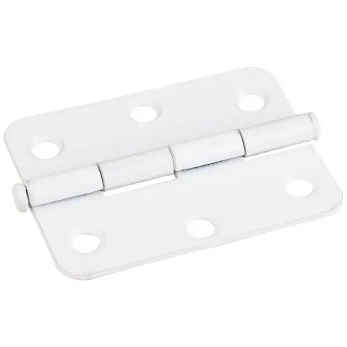 Bright White 2-1/2" x 2" Radius Butt Hinge - pack of 50 Bright White 2-1/2" x 2" Radius Butt Hinge - pack of 50