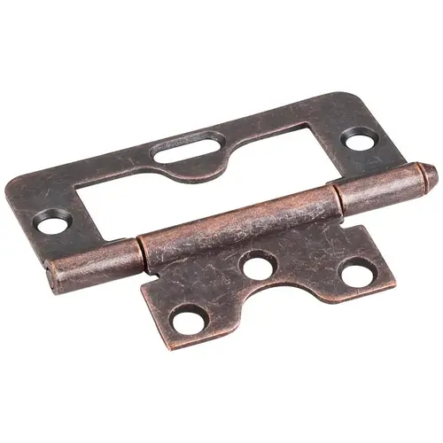 Dark Antique Copper Machined 3" Swaged Loose Pin Non-Mortise Hinge with 1 Slot - pack of 50 Dark Antique Copper Machined 3" Swaged Loose Pin Non-Mortise Hinge with 1 Slot - pack of 50