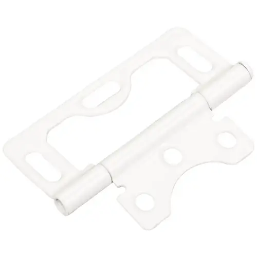 3" Swaged Loose Pin Non-Mortise Hinge with 3 Slots - White - pack of 2500 3" Swaged Loose Pin Non-Mortise Hinge with 3 Slots - White - pack of 2500