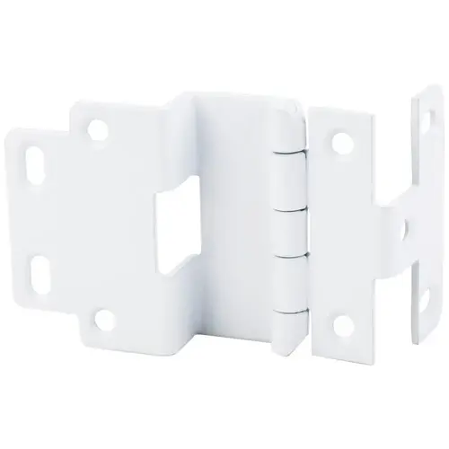 Institutional 5-Knuckle Non-Mortise Cabinet Hinge - White Institutional 5-Knuckle Non-Mortise Cabinet Hinge - White