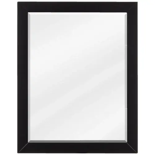 22" W x 1" D x 28" H Black Cade mirror 22" W x 1" D x 28" H Black Cade mirror