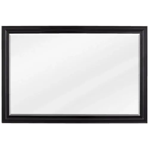 42" W x 1-1/4" D x 28" H Black Douglas mirror
