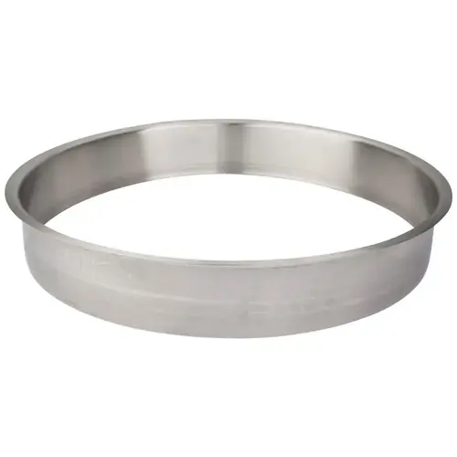 12" Diameter 2" Height Brushed Stainless Steel Trash Can Ring 12" Diameter 2" Height Brushed Stainless Steel Trash Can Ring