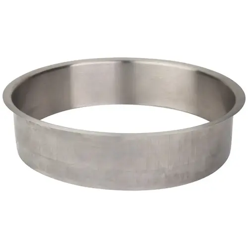 8" Diameter 2" Height Brushed Stainless Steel Trash Can Ring 8" Diameter 2" Height Brushed Stainless Steel Trash Can Ring