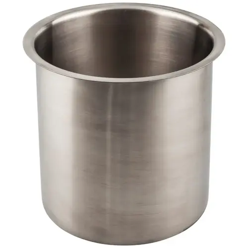6" Diameter 6" Height Brushed Stainless Steel Trash Can Ring 6" Diameter 6" Height Brushed Stainless Steel Trash Can Ring