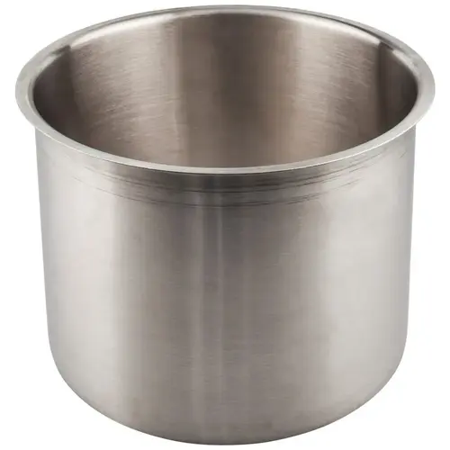 8" Diameter 6" Height Brushed Stainless Steel Trash Can Ring 8" Diameter 6" Height Brushed Stainless Steel Trash Can Ring