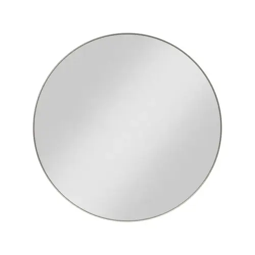 30" x 1" Satin Nickel Circular Metal Frame mirror 30" x 1" Satin Nickel Circular Metal Frame mirror