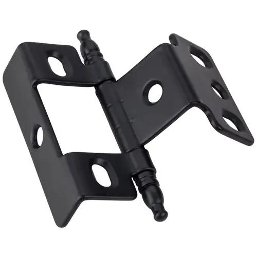3/4" Frame x 3/4" Door Flush Hinge - Matte Black 3/4" Frame x 3/4" Door Flush Hinge - Matte Black
