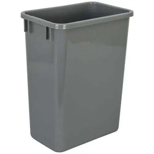 Grey 35 Quart Plastic Waste Container Grey 35 Quart Plastic Waste Container