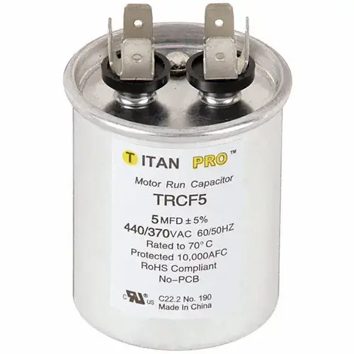 Run Capacitor 5 MFD 440/370-Volt Round