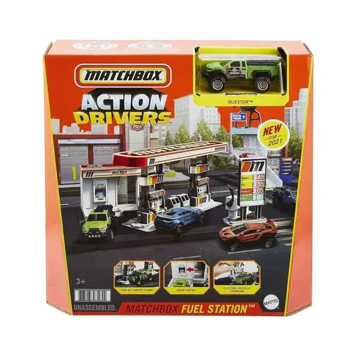 Playset Action Drivers Plastic Multicolored Multicolored - pack of 4