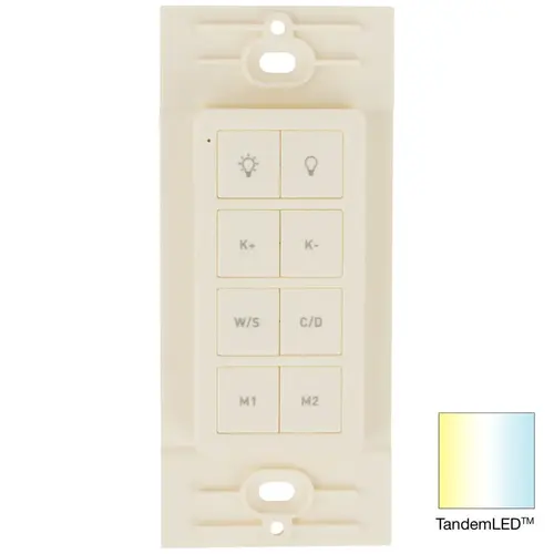 Tunable-White Radio Frequency Wireless 1 Zone LED Controller, Almond Tunable-White Radio Frequency Wireless 1 Zone LED Controller, Almond
