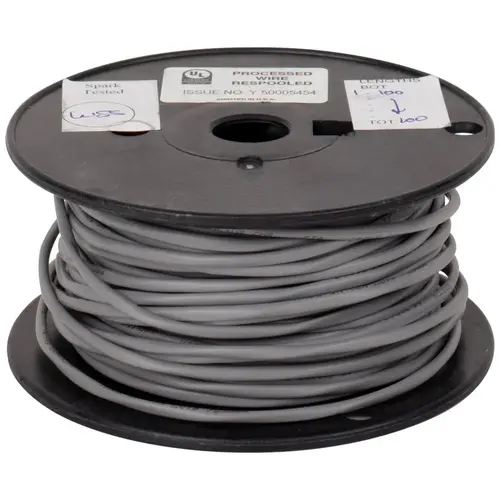 100 ft In-Wall Rated Solid Connection Wire, 20 Gauge Grey 100 ft In-Wall Rated Solid Connection Wire, 20 Gauge Grey