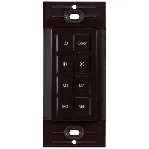 Multi-Color RGB Radio Frequency Wireless 1 Zone LED Controller, Brown Multi-Color RGB Radio Frequency Wireless 1 Zone LED Controller, Brown