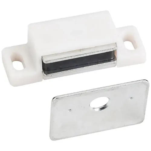 15 lb White Single Magnetic Catch with Zinc Strike - pack of 1000000 15 lb White Single Magnetic Catch with Zinc Strike - pack of 1000000