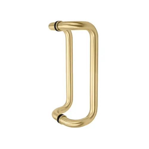 10" Offset Pull - 1" Diameter Back-to-Back Pull Handles - Polished Brass 10" Offset Pull - 1" Diameter Back-to-Back Pull Handles - Polished Brass