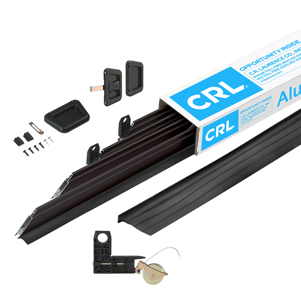 CRL KDT2048BRZ Bronze 48" x 81" Heavy-Duty Extruded K.D. Sliding Screen Door Kit - 2" Frame with T-Slot Vinyl Design