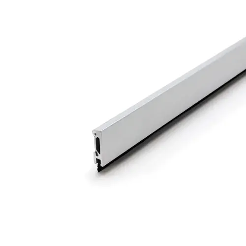Entrance Door Sweep with Slide Cover - 144" Long - Satin Anodized