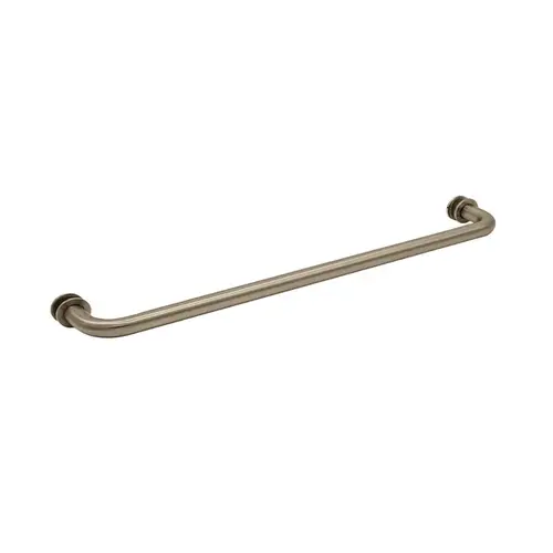 20" Tubular Towel Bar Single-Sided No Washers for 1/4" to 1/2" Glass - Brushed Bronze 20" Tubular Towel Bar Single-Sided No Washers for 1/4" to 1/2" Glass - Brushed Bronze