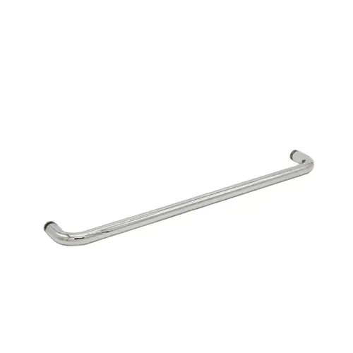 20" Tubular Towel Bar Single-Sided No Washers for 1/4" to 1/2" Glass - Polished Nickel 20" Tubular Towel Bar Single-Sided No Washers for 1/4" to 1/2" Glass - Polished Nickel