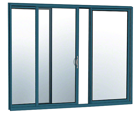CRL-U.S. Aluminum HS336FBK71 OXO Sliding Door Thermally Broken Fin Frame Unglazed KD Kit Custom Painted