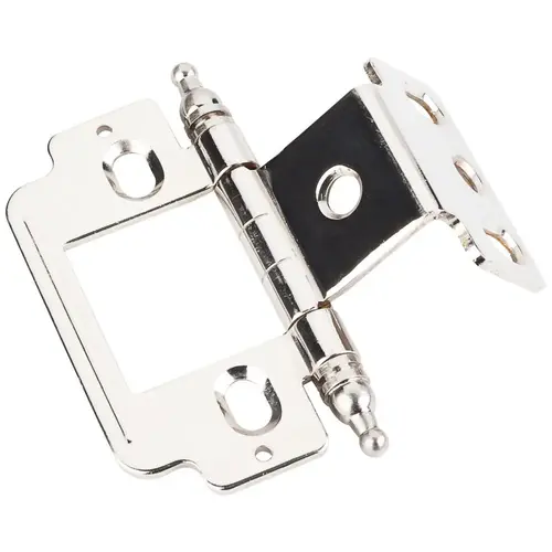 270 Degree Full Wrap For 3/4" Frame X 3/4" Door, Inset Flush, "B" Style Minaret Hinge, Steel Material, Polished Nickel Finish 270 Degree Full Wrap For 3/4" Frame X 3/4" Door, Inset Flush, "B" Style Minaret Hinge, Steel Material, Polished Nickel Finish