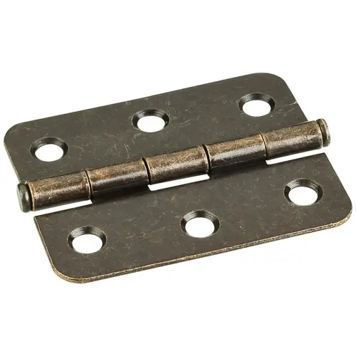Antique Brass 2-1/2" x 2" Single Full Swaged Radius Corner Butt Hinge - pack of 100 Antique Brass 2-1/2" x 2" Single Full Swaged Radius Corner Butt Hinge - pack of 100