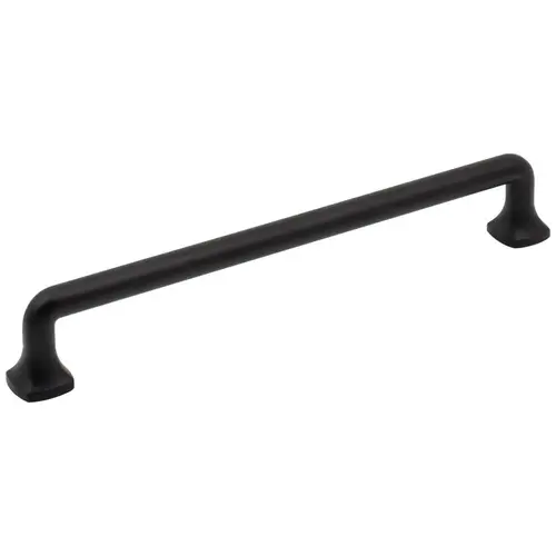 192 mm Center-to-Center Matte Black Griffin Cabinet Pull 192 mm Center-to-Center Matte Black Griffin Cabinet Pull