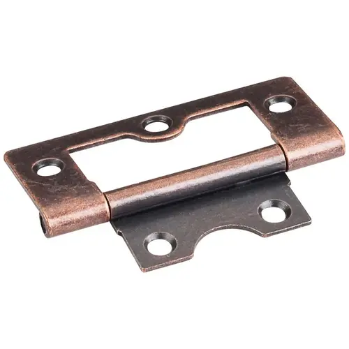 2-1/2" Antique Copper Fixed Pin Flat Back Non-mortise Hinge - pack of 2500 2-1/2" Antique Copper Fixed Pin Flat Back Non-mortise Hinge - pack of 2500