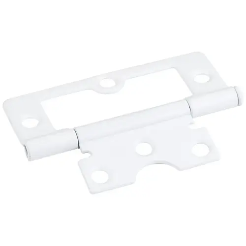 White 3" Swaged Loose Pin Non-Mortise Hinge with 6 Holes - pack of 50 White 3" Swaged Loose Pin Non-Mortise Hinge with 6 Holes - pack of 50