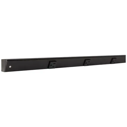 60" Slim Angle Power Strip, Black Finish, Black Receptacles 60" Slim Angle Power Strip, Black Finish, Black Receptacles