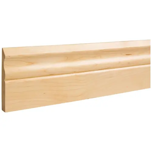 5/8" D x 4" H Hard Maple Scalloped Edge Base Moulding - 96" Length 5/8" D x 4" H Hard Maple Scalloped Edge Base Moulding - 96" Length