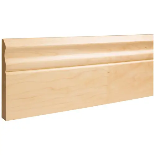 3/4" D x 5" H Poplar Scalloped Edge Base Moulding