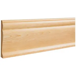 Hardware Resources BASE5-POP 3/4" D x 4-3/4" H Rubberwood Base Moulding