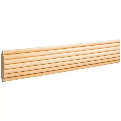 3/4" D x 2-5/8" H Hard Maple Reed Corner Moulding - 96" Length 3/4" D x 2-5/8" H Hard Maple Reed Corner Moulding - 96" Length