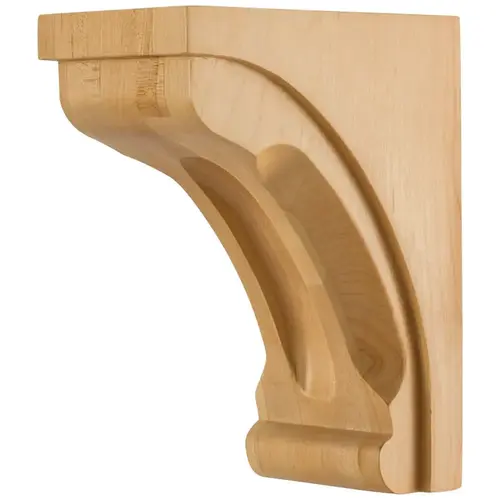 4" W x 6" D x 8" H Alder Scooped Corbel