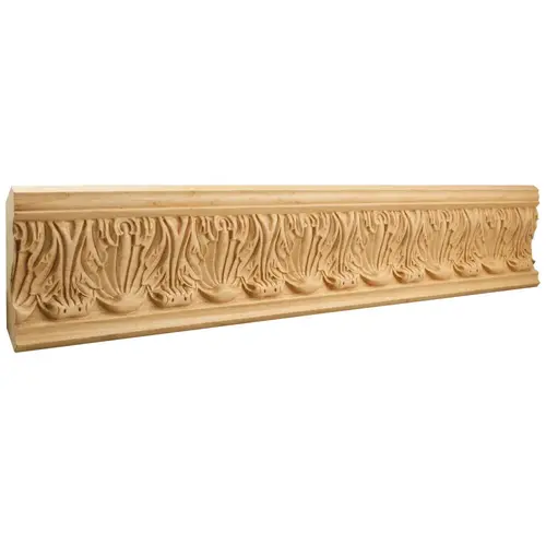 7/8" D x 4-3/4" H Hard Maple Acanthus Hand Carved Moulding 7/8" D x 4-3/4" H Hard Maple Acanthus Hand Carved Moulding