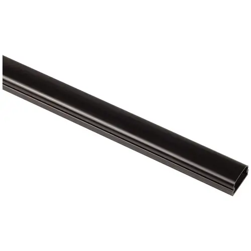Premium Flat Plastic Wire Way, 48" Black