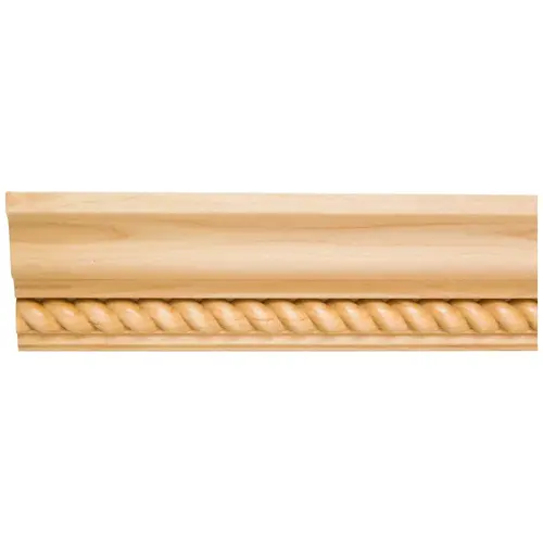 3/4" D x 4-1/2" H Oak Rope Crown Moulding - 96" Length 3/4" D x 4-1/2" H Oak Rope Crown Moulding - 96" Length
