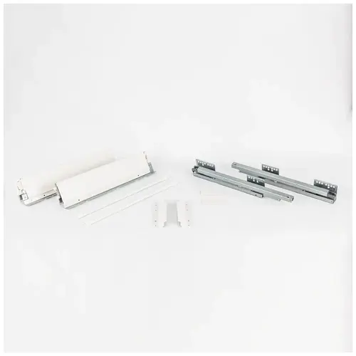 450 mm Deep x 164 mm Height Full Ext. HD Soft-close Metal Drawer Box System with 10 mm Dowels - pack of 4 450 mm Deep x 164 mm Height Full Ext. HD Soft-close Metal Drawer Box System with 10 mm Dowels - pack of 4