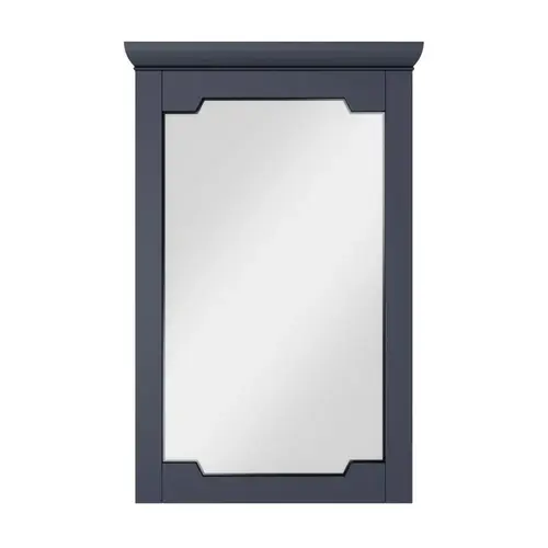 22" W x 1-1/2" D x 34" H Blue Steel Chatham mirror 22" W x 1-1/2" D x 34" H Blue Steel Chatham mirror