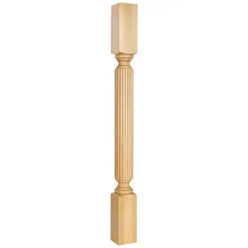 3" W x 3" D x 35-1/2" H Rubberwood Reed Post 3" W x 3" D x 35-1/2" H Rubberwood Reed Post
