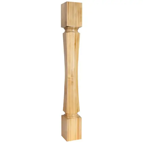 5" W x 5" D x 42" H Hard Maple Hexagonal Post 5" W x 5" D x 42" H Hard Maple Hexagonal Post