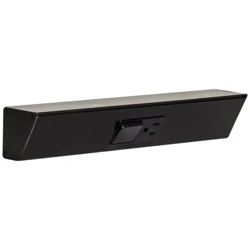 12" Duplex Angle Power Strip, Single Switch, Black Finish, Black Switch and Receptacle 12" Duplex Angle Power Strip, Single Switch, Black Finish, Black Switch and Receptacle