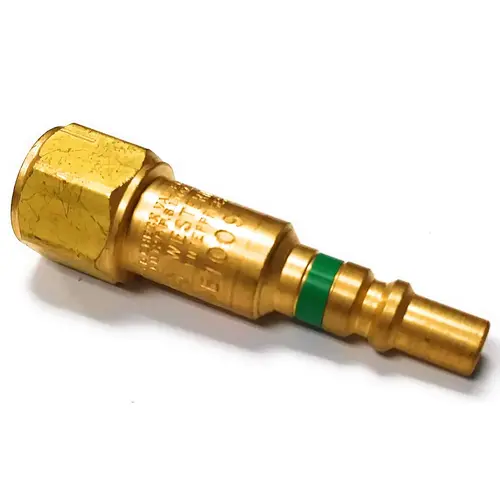 Quick Connect Component, MALE PLUG, Brass, Oxygen Quick Connect Component, MALE PLUG, Brass, Oxygen