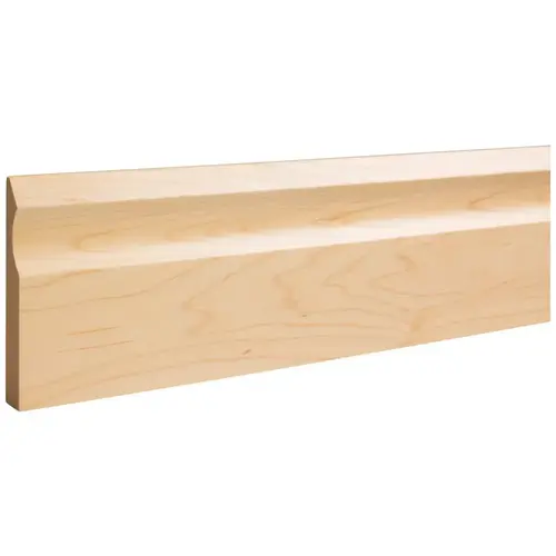 5/8" D x 4" H Hard Maple Cove Cutout Base Moulding - 96" Length 5/8" D x 4" H Hard Maple Cove Cutout Base Moulding - 96" Length