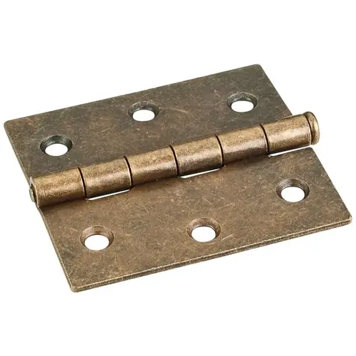 Antique Brass 3" x 2-3/4" Single Full Swaged Butt Hinge - pack of 50 Antique Brass 3" x 2-3/4" Single Full Swaged Butt Hinge - pack of 50