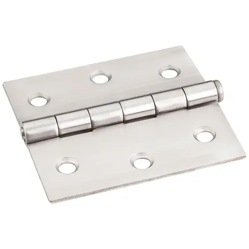 Stainless Steel 3" x 2-3/4" Single Full Swaged Butt Hinge - pack of 50 Stainless Steel 3" x 2-3/4" Single Full Swaged Butt Hinge - pack of 50