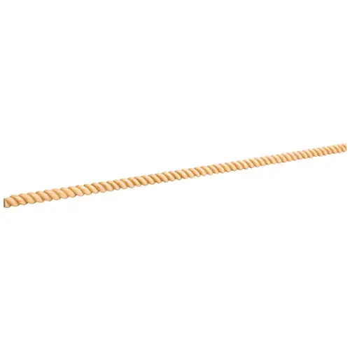 3/16" D x 3/8" H Cherry Tight Twist Half Round Rope Moulding - 96" Length 3/16" D x 3/8" H Cherry Tight Twist Half Round Rope Moulding - 96" Length